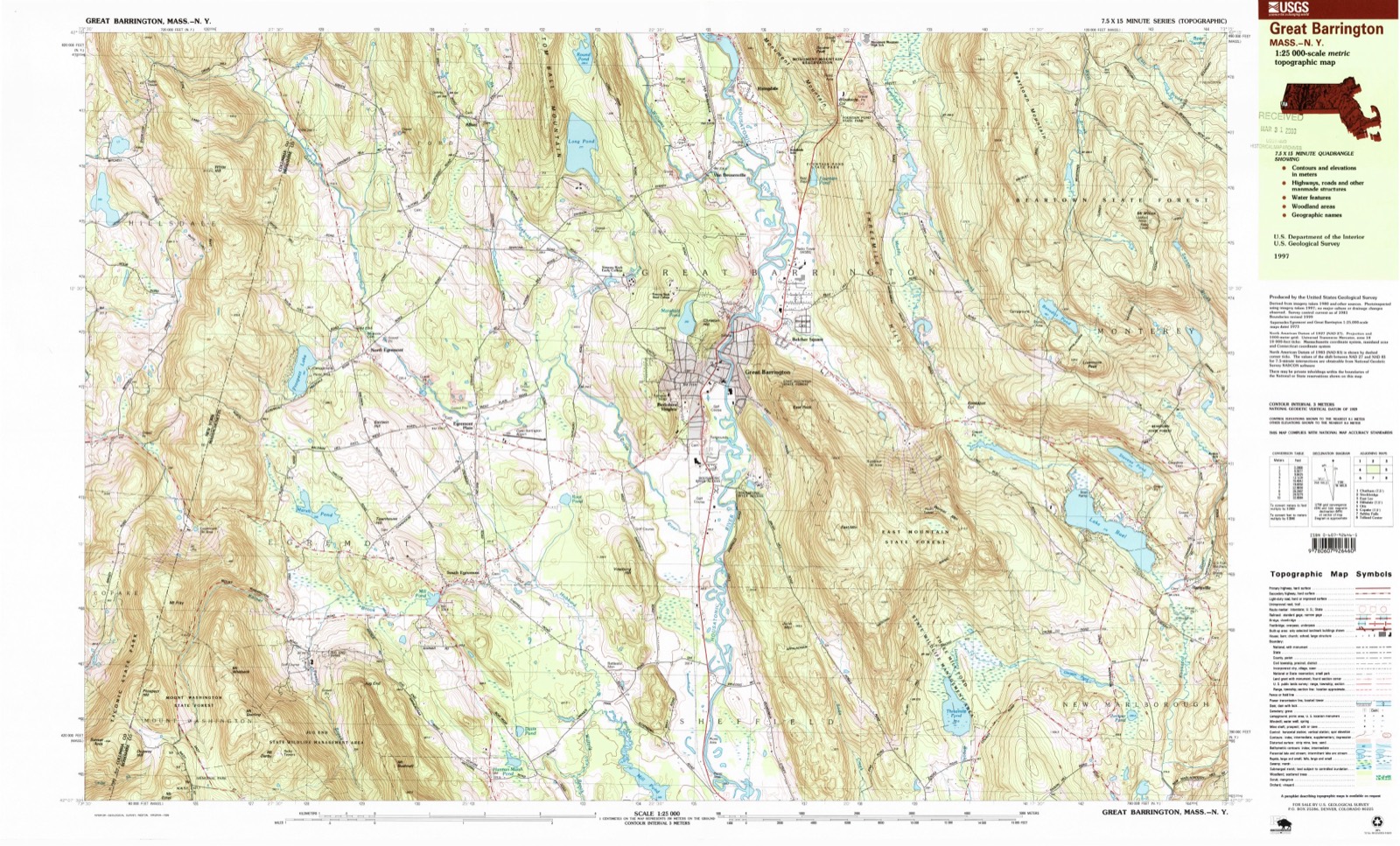 Topographic sheet of Belcher Square, surveyed 1997