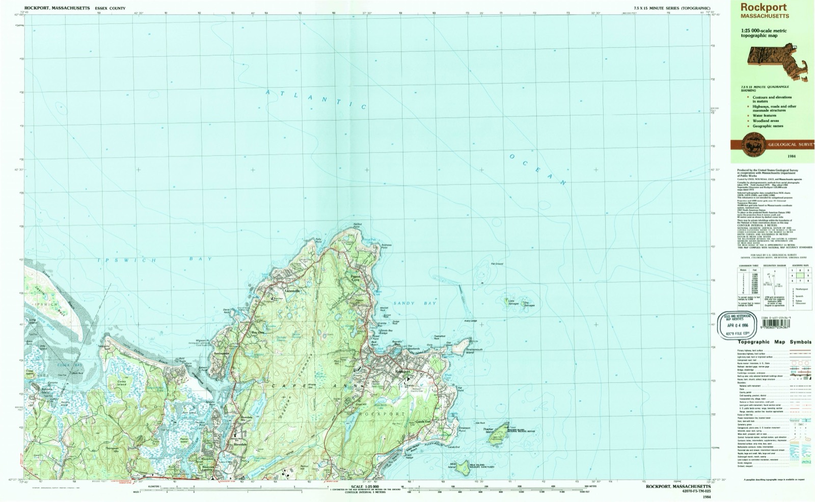 Topographic sheet of Riverview, surveyed 1984