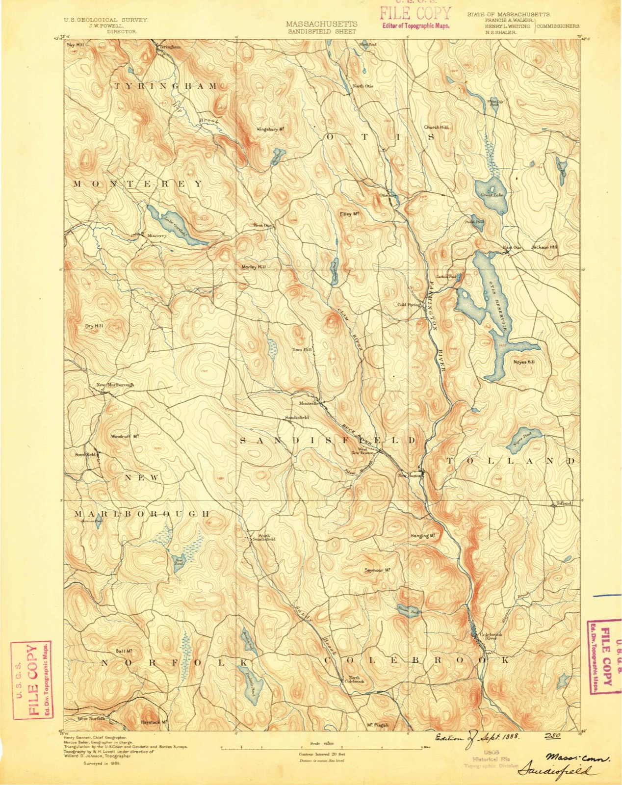 Topographic sheet of Cold Spring, surveyed 1888