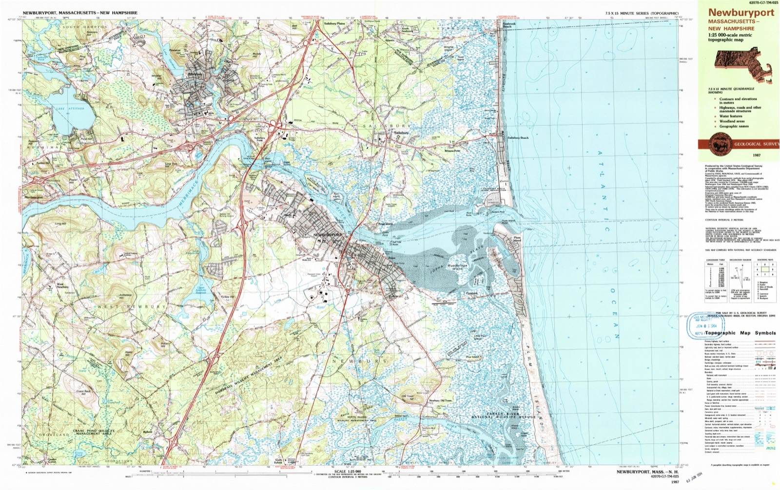 Topographic sheet of Joppa, surveyed 1987