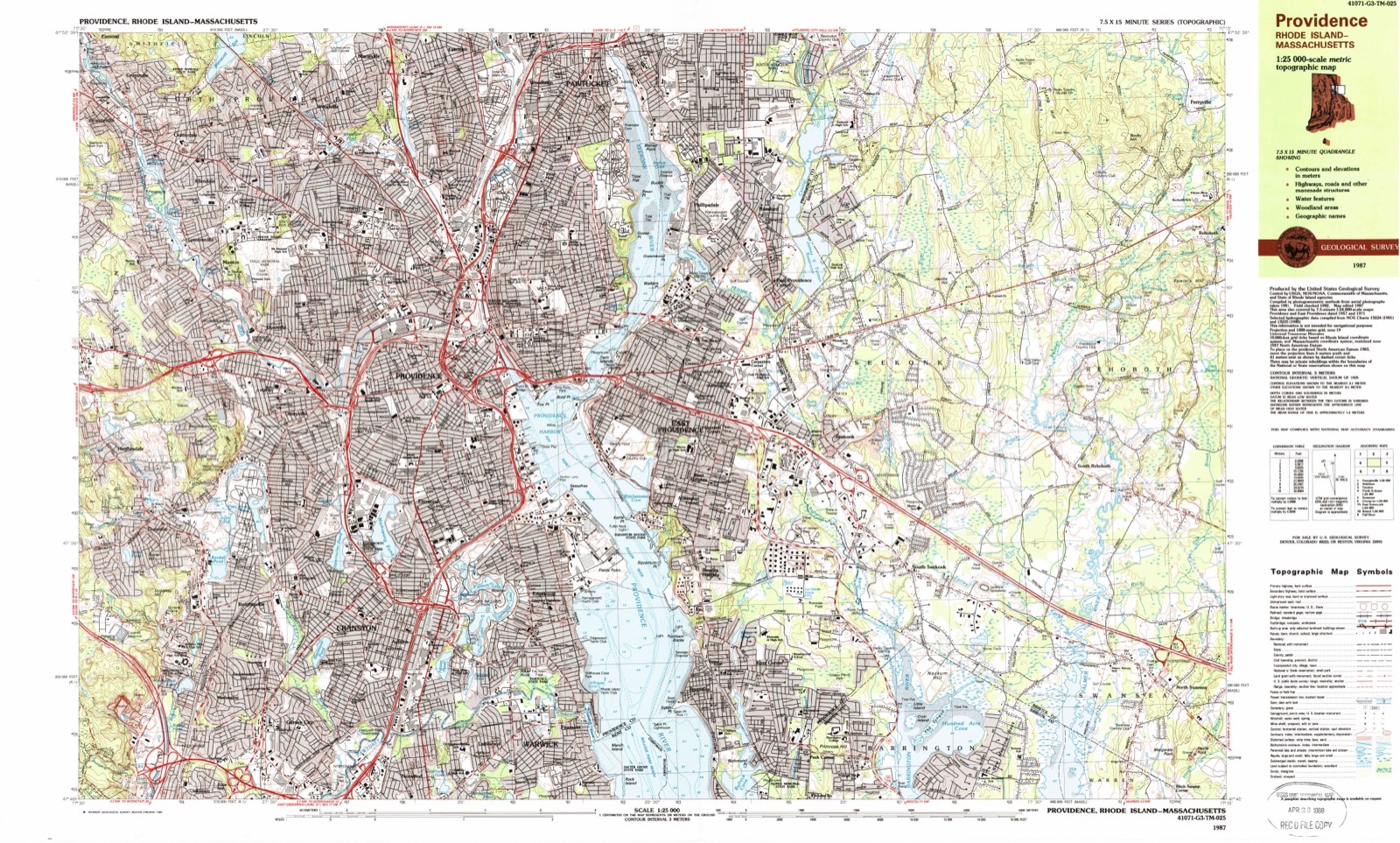 Topographic sheet of Harris, surveyed 1987