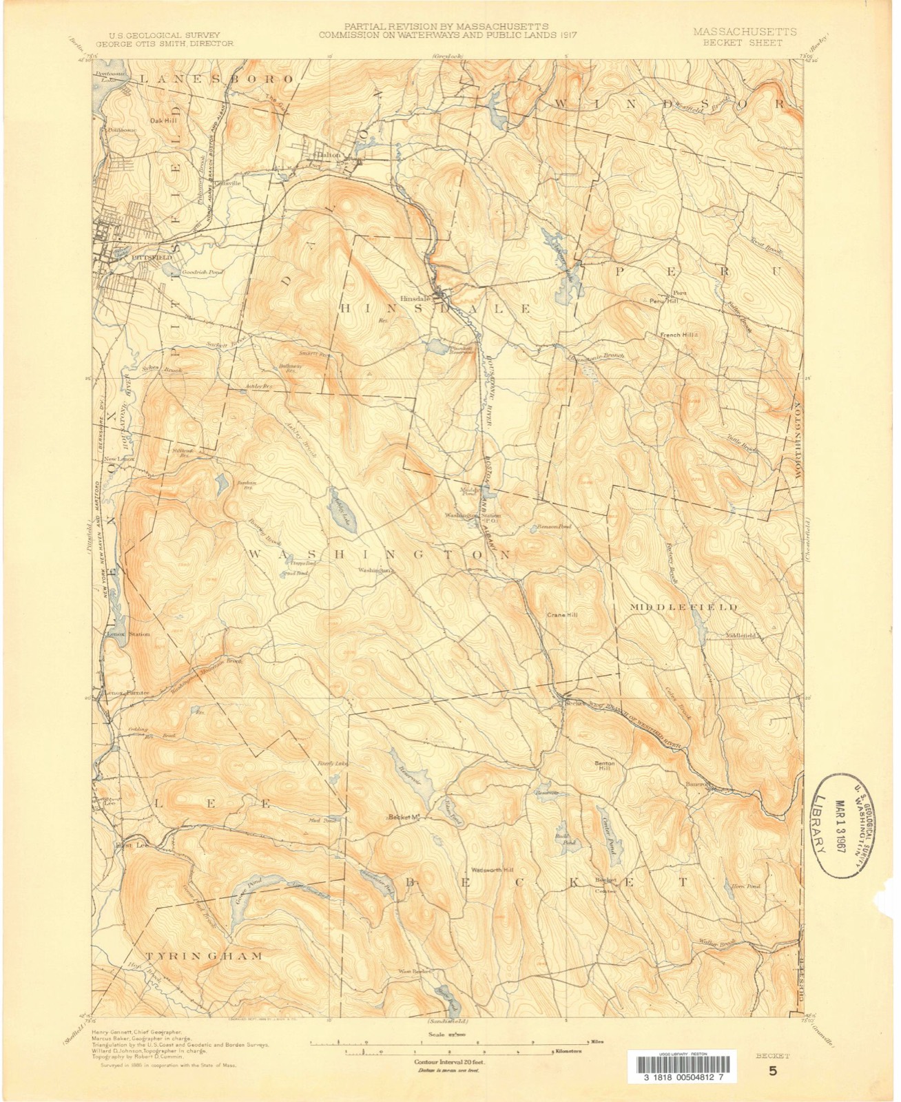 Topographic sheet of Camp Sumner, surveyed 1886