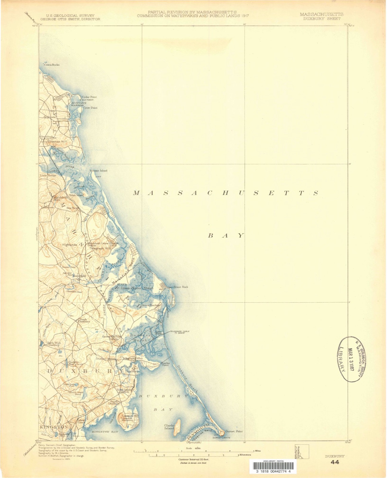Topographic sheet of Egypt Beach, surveyed 1885