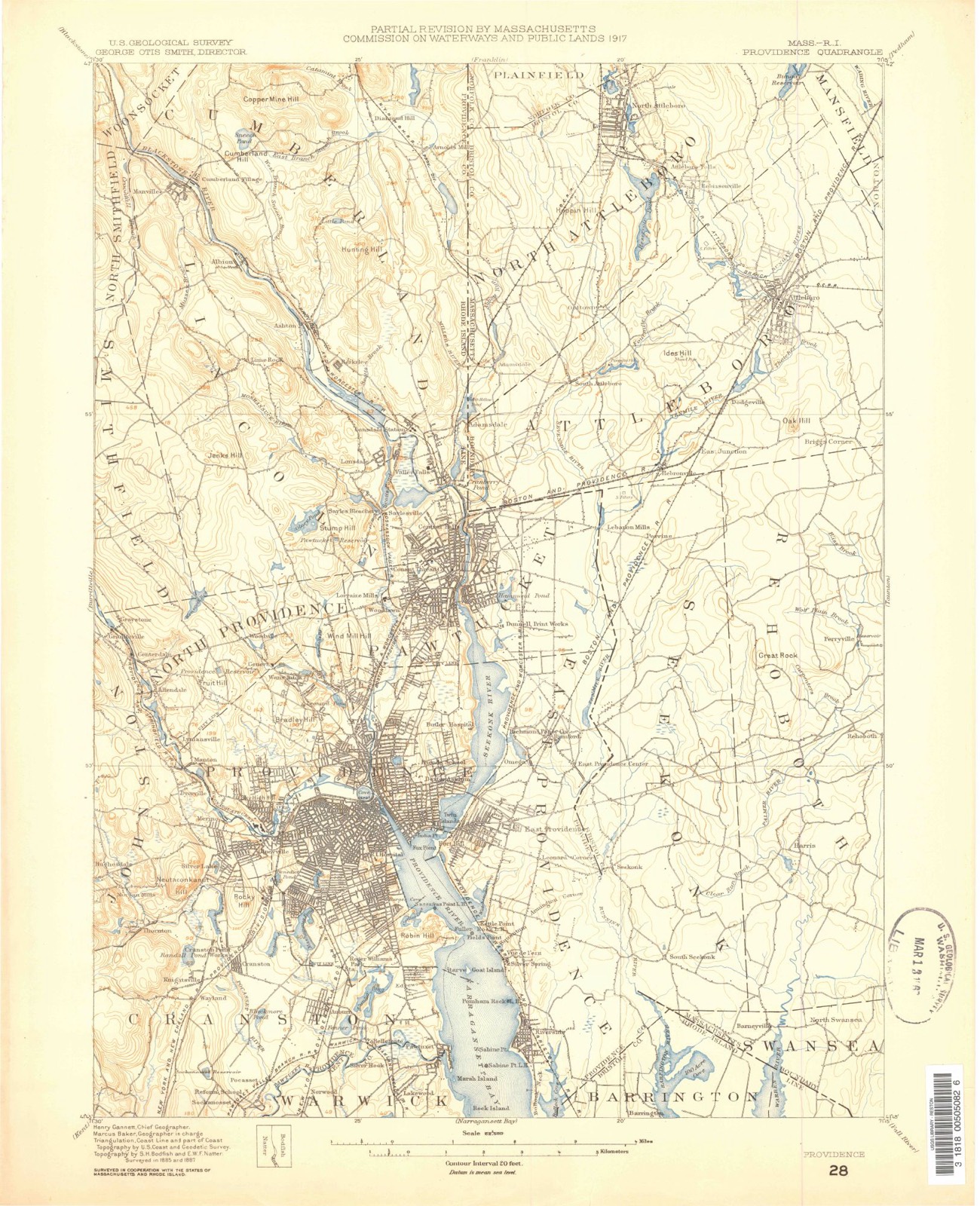Topographic sheet of Harris, surveyed 1887