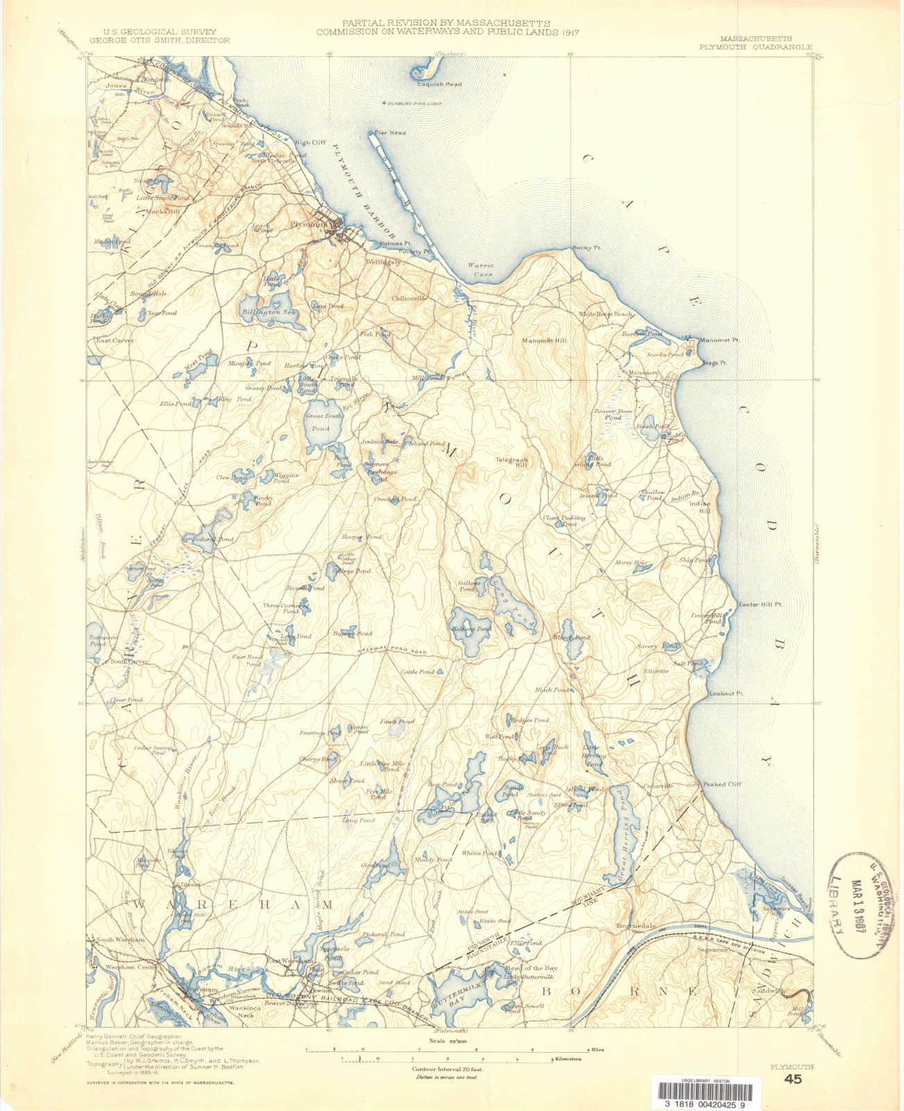 Topographic sheet of Bournedale, surveyed 1886