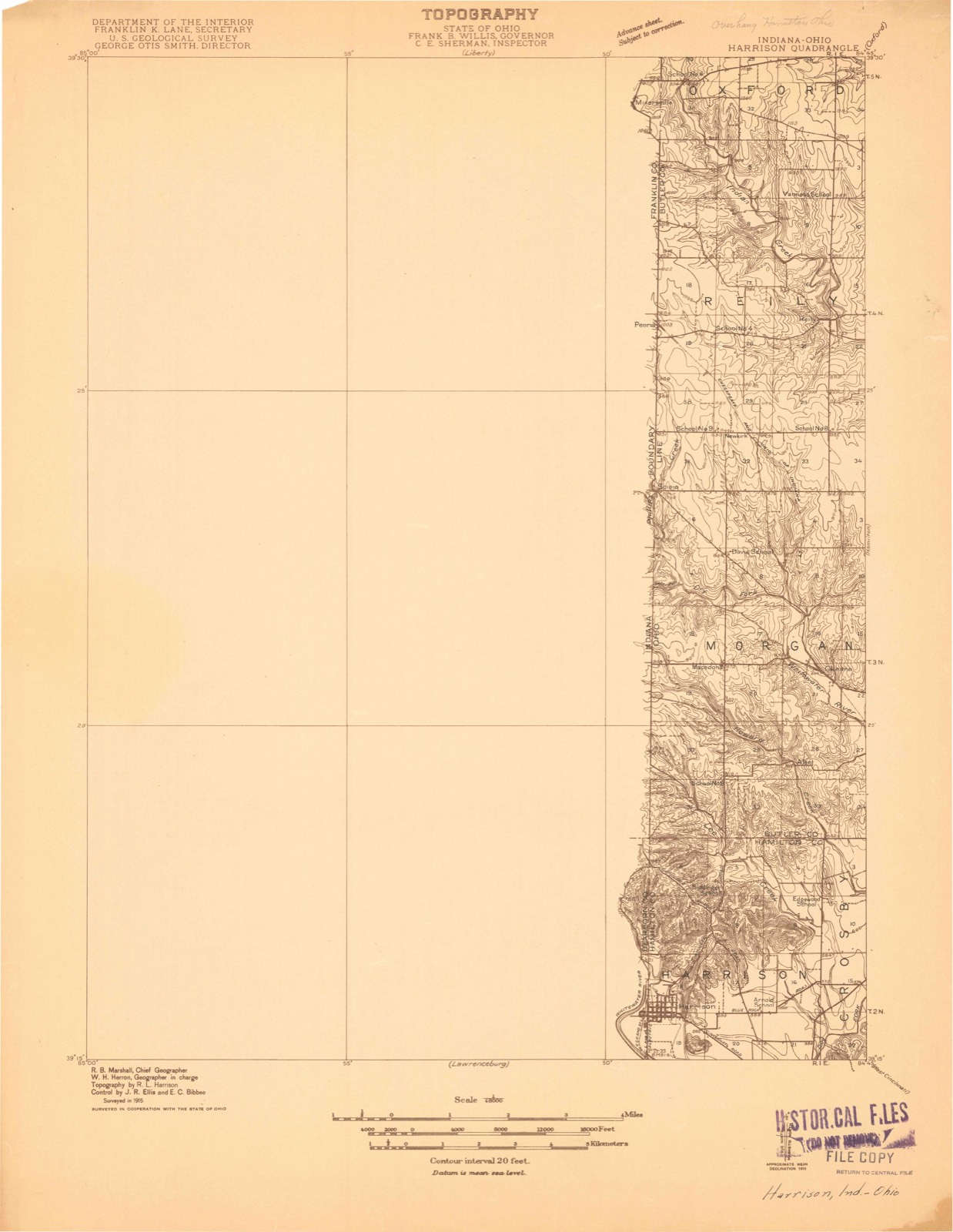 Topographic sheet of Alert, surveyed 1915
