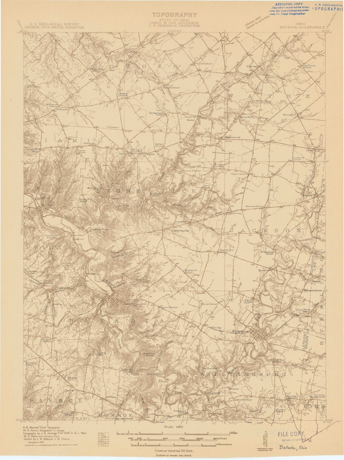 Topographic sheet of Springvale, surveyed 1914