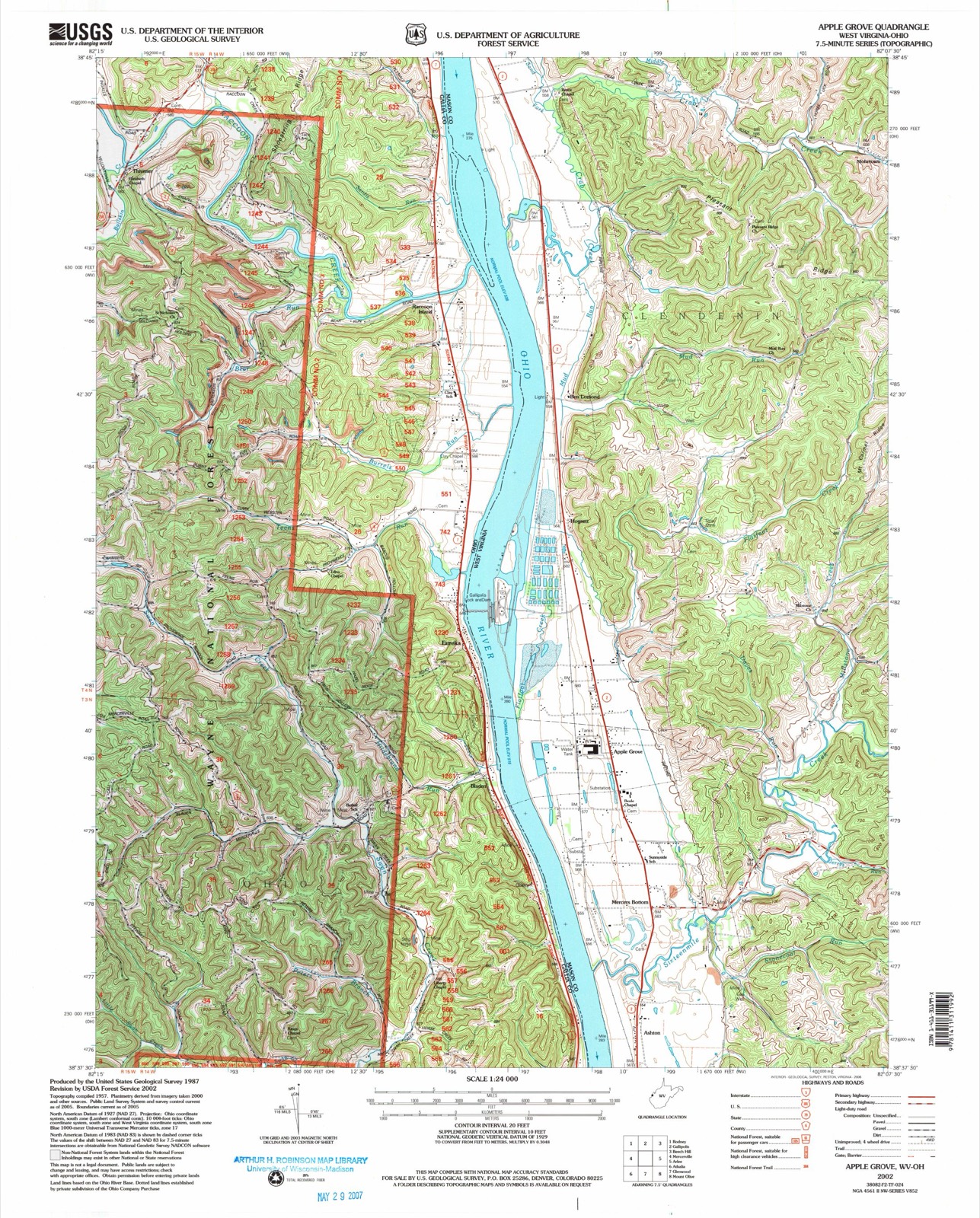 Topographic sheet of Bladen, surveyed 2002