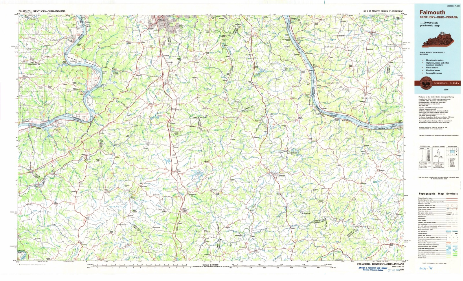 Topographic sheet of Chilo, surveyed 1986