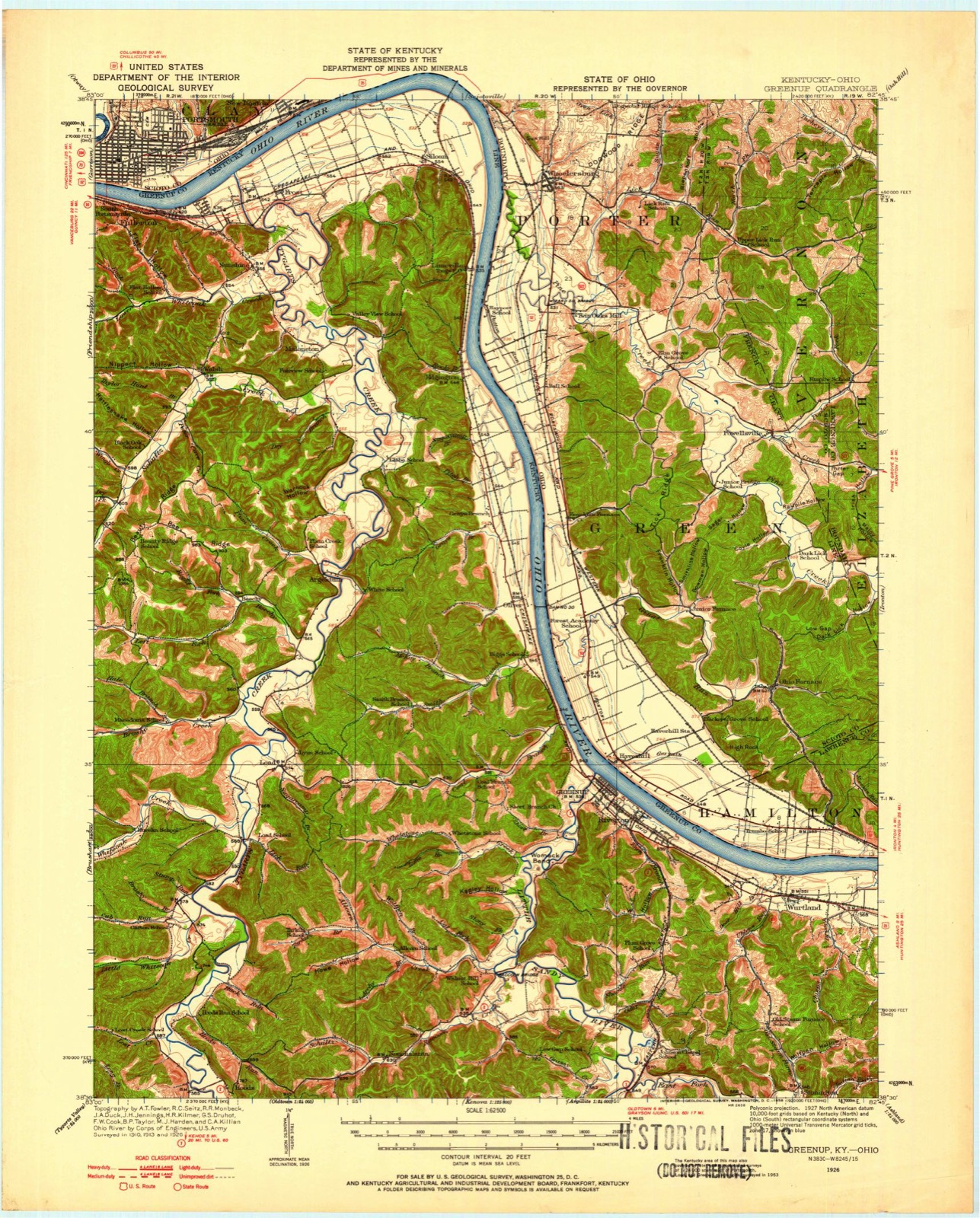 Topographic sheet of Allentown, surveyed 1926