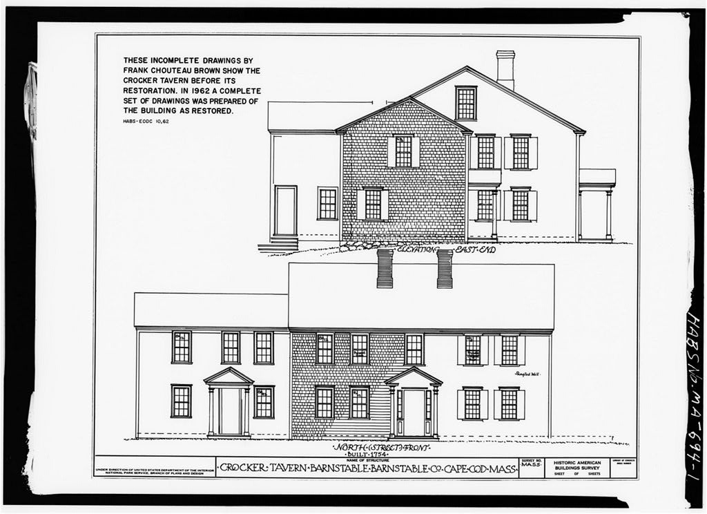 Crocker Tavern, photograph filed with the federal survey