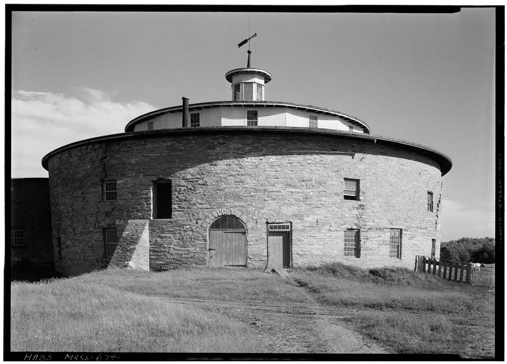 Shaker Church Family Round Barn, photograph filed with the federal survey