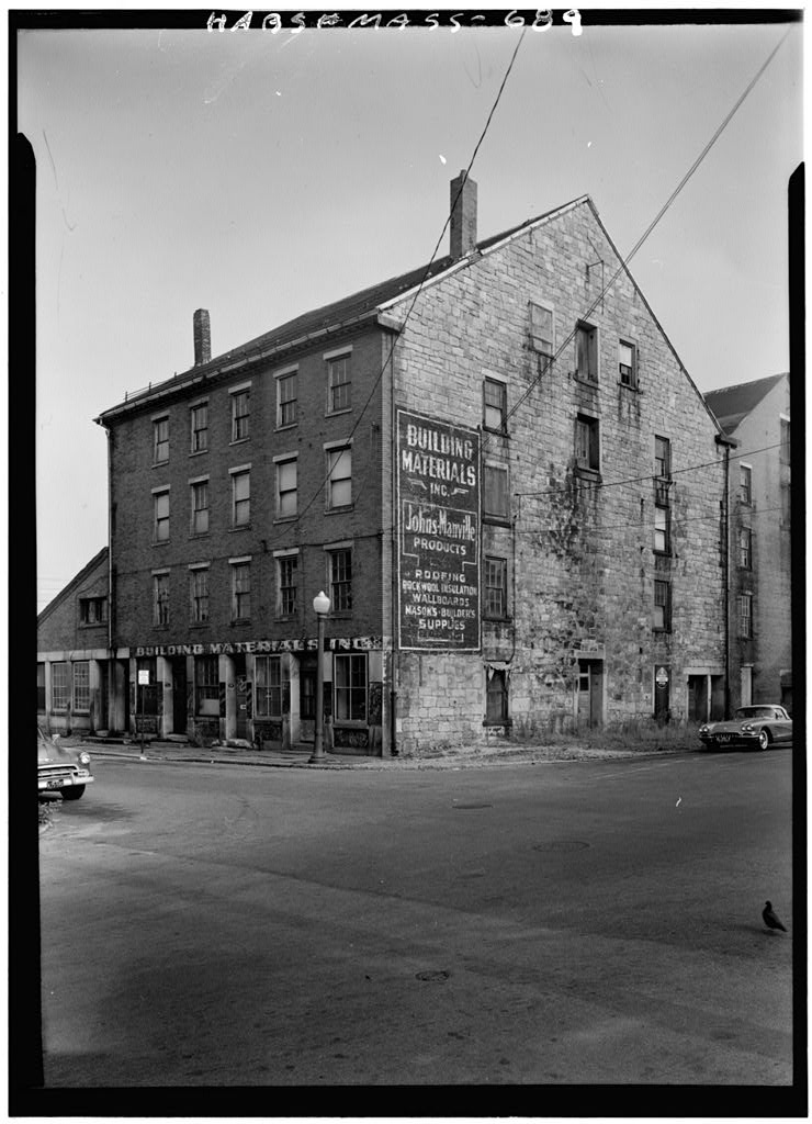 Union & Front Streets (Warehouse), New Bedford, Bristol County, MA, photograph filed with the federal survey
