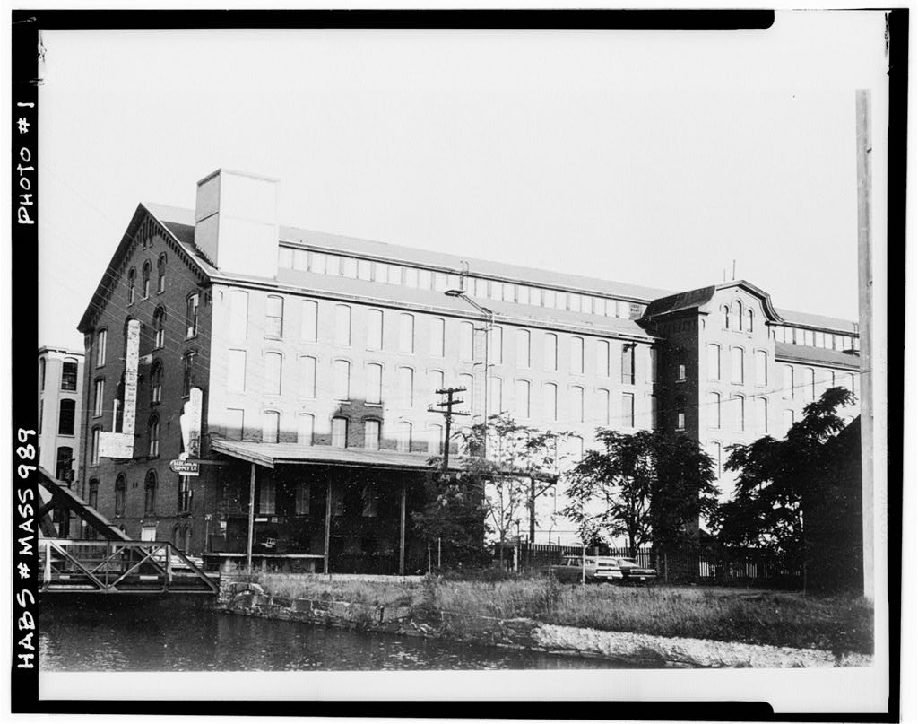 Pemberton Mill, Union Street vicinity, Lawrence, Essex County, MA, photograph filed with the federal survey