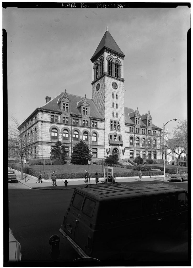 Cambridge City Hall, 795 Massachusetts Avenue, Cambridge, Middlesex County, MA, photograph filed with the federal survey