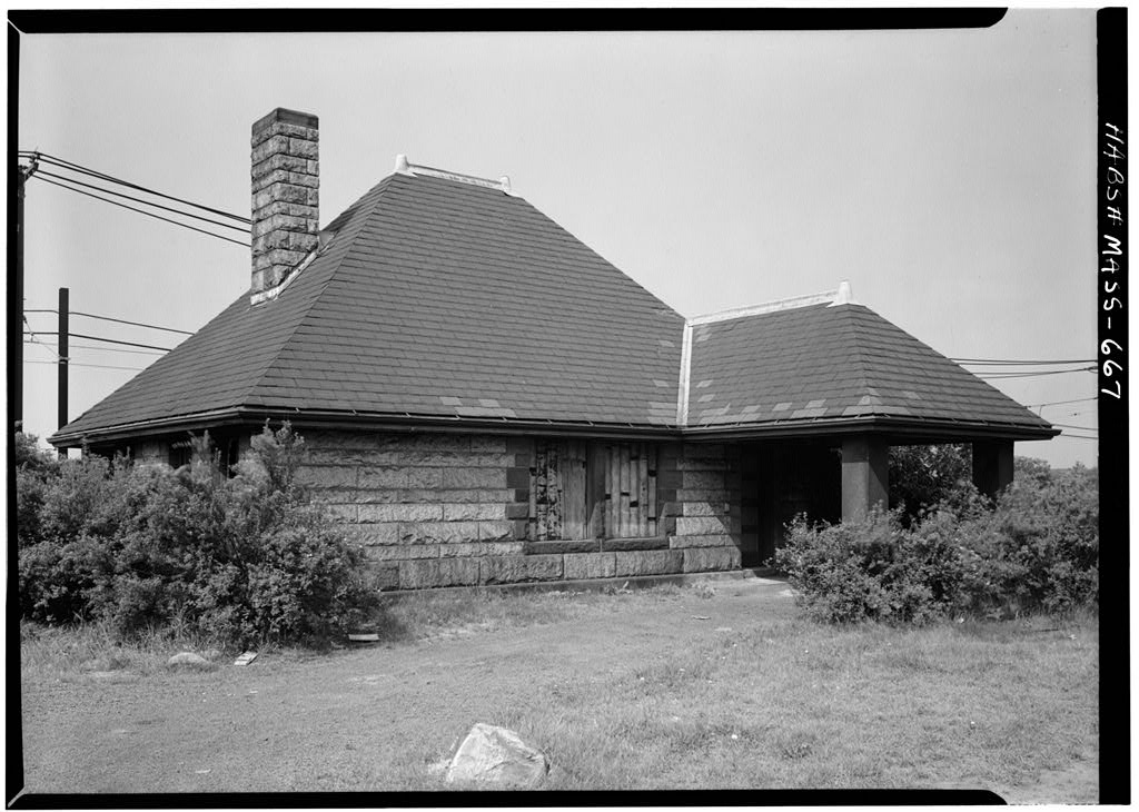 Boston & Albany Railroad Station, 1897 Washington Street, Newton, Middlesex County, MA, photograph filed with the federal survey