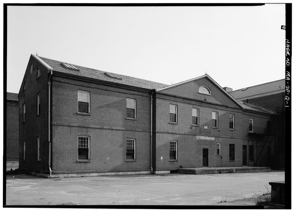 Watertown Arsenal, Building No. 212, Watertown, Middlesex County, MA, photograph filed with the federal survey