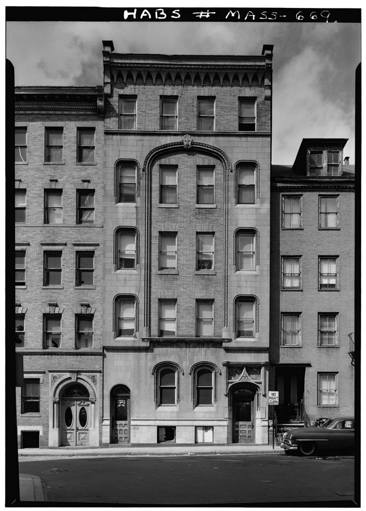 "The Gothic" Apartment House, 47 Allen Street, Boston, Suffolk County, MA, photograph filed with the federal survey