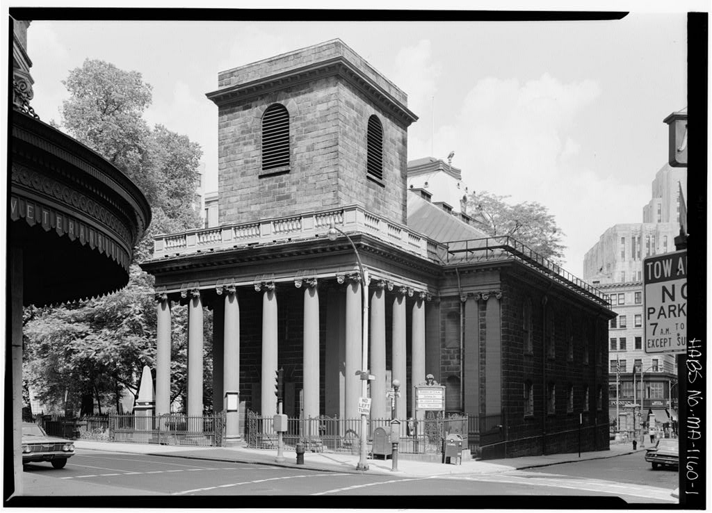King's Chapel, Tremont Street, Boston, Suffolk County, MA, photograph filed with the federal survey
