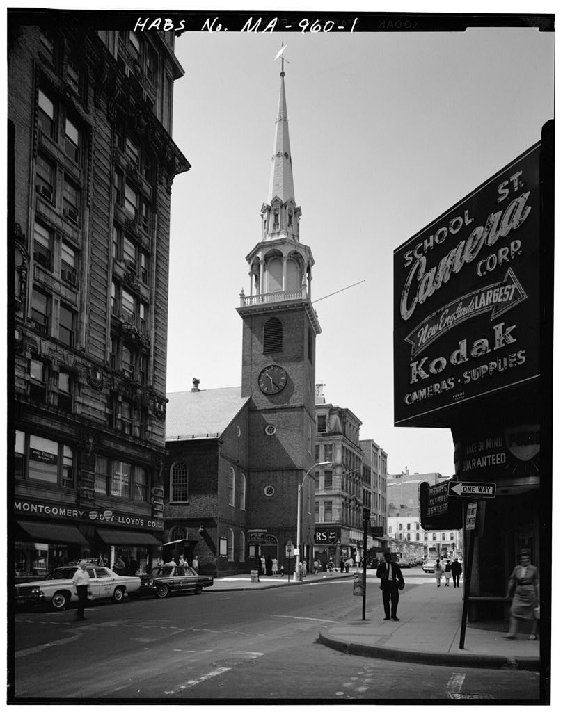 Old South Meetinghouse, Washington & Milk Streets, Boston, Suffolk County, MA, photograph filed with the federal survey