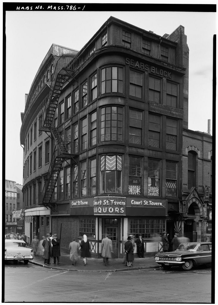 Sears' Block, 72 Cornhill Street, Boston, Suffolk County, MA, photograph filed with the federal survey
