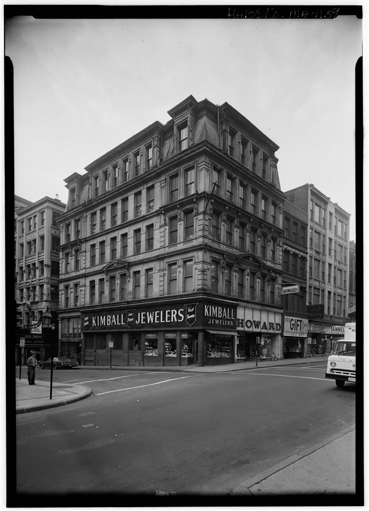Transcript Building, Washington & Milk Streets, Boston, Suffolk County, MA, photograph filed with the federal survey