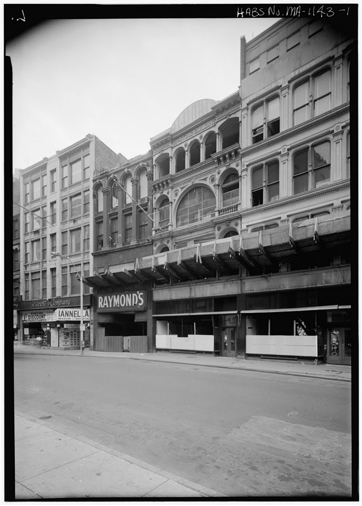 Whiting Building, Washington Street, Boston, Suffolk County, MA, photograph filed with the federal survey