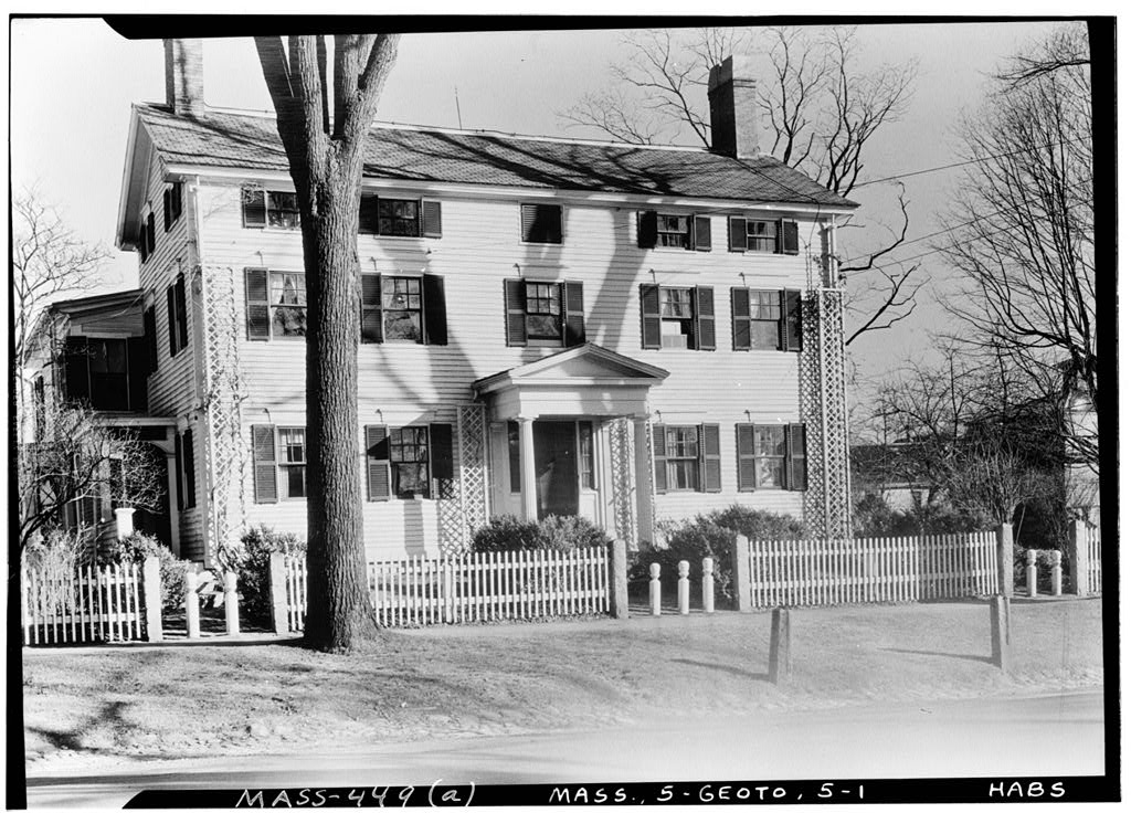 36 East Main Street (House & Fence), Georgetown, Essex County, MA, photograph filed with the federal survey