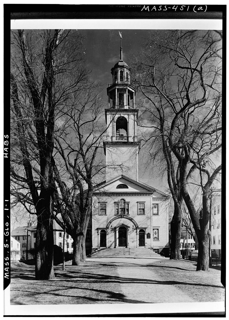 First Universalist Church, Middle Street, Gloucester, Essex County, MA, photograph filed with the federal survey