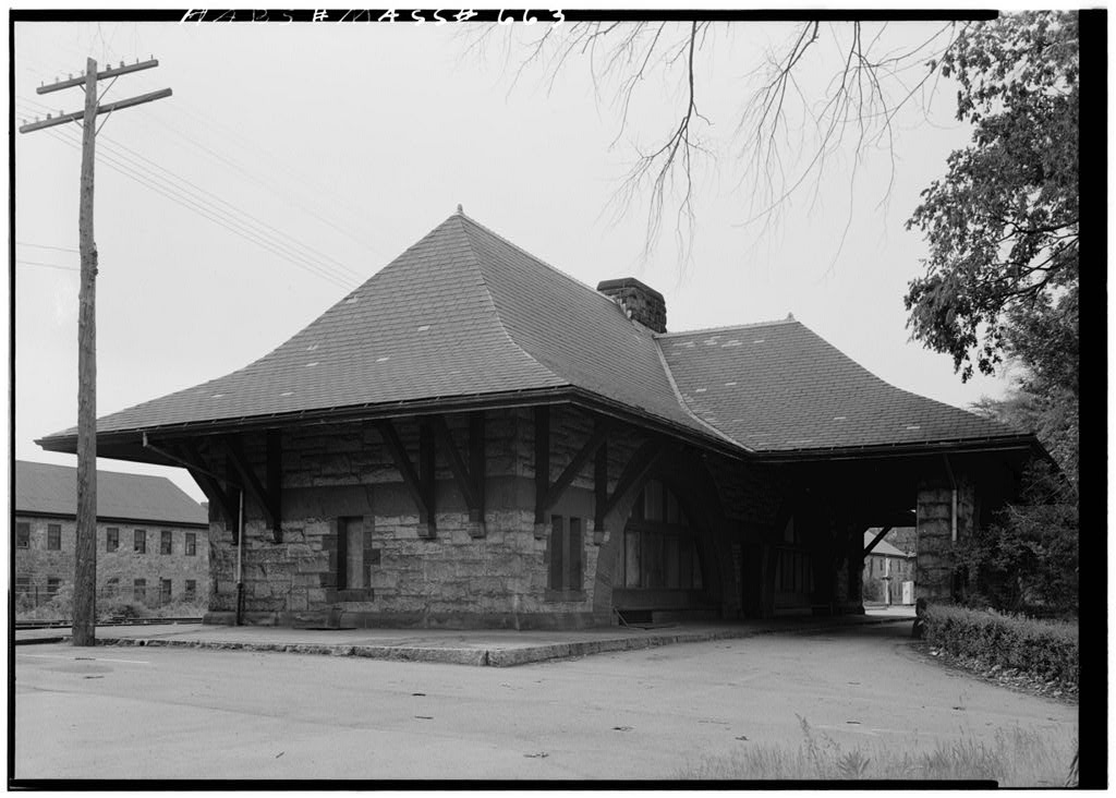 Old Colony Railroad Station, photograph filed with the federal survey