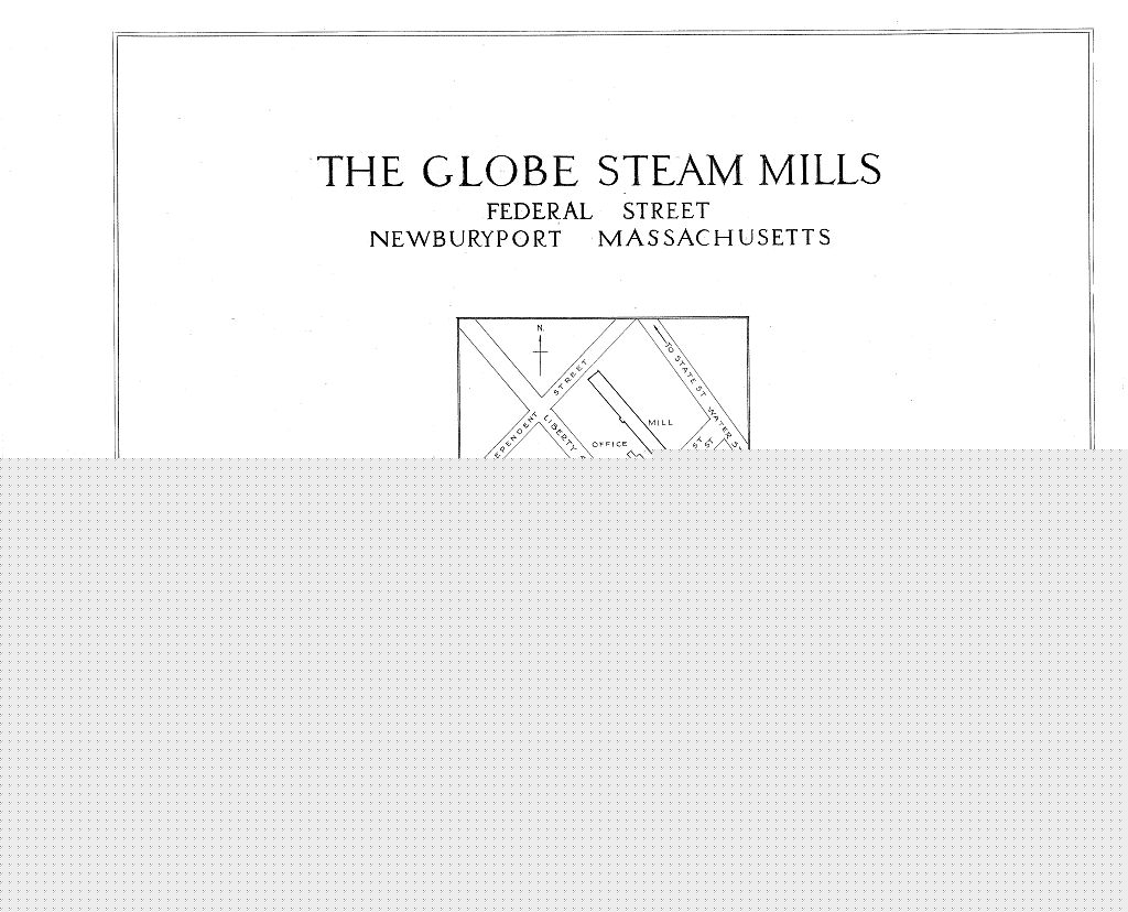 Globe Steam Mills, Federal Street, Newburyport, Essex County, MA, measured drawing filed with the federal survey
