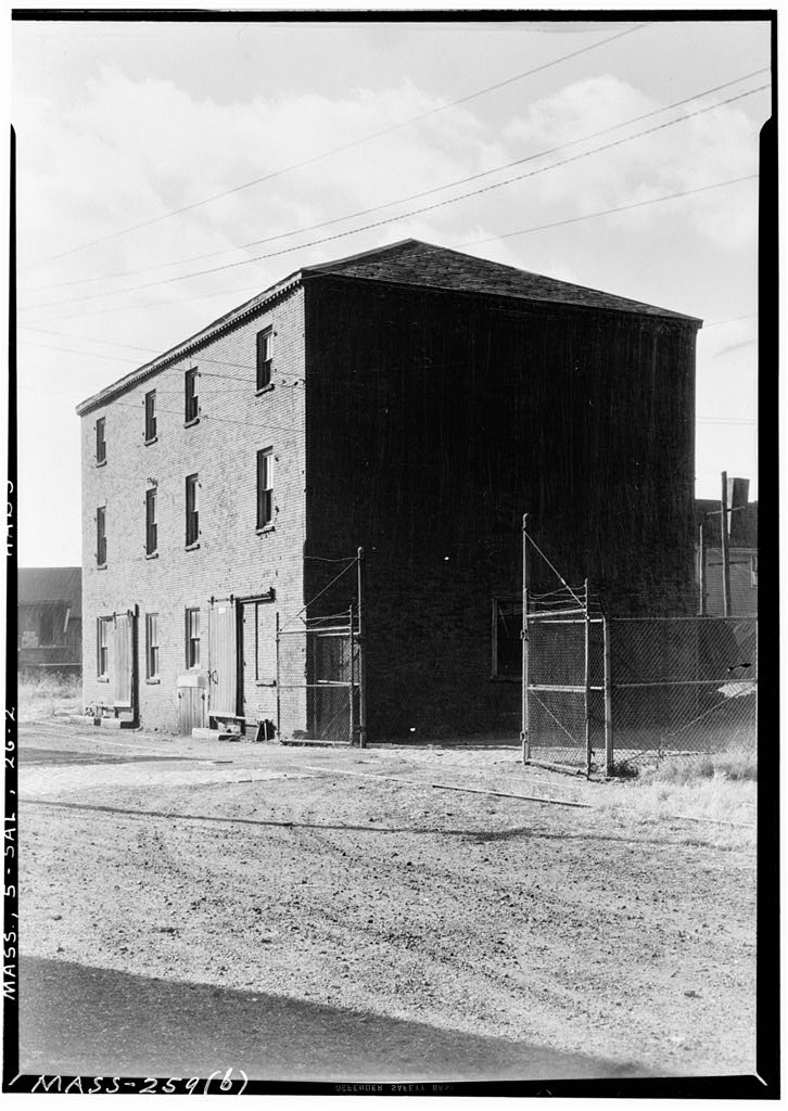 Crowninshield Warehouse, India Street, Salem, Essex County, MA, photograph filed with the federal survey