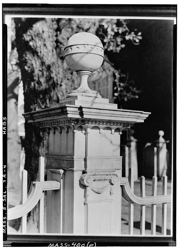 Loring-Emmerton House & Fence, Essex Street, Salem, Essex County, MA, photograph filed with the federal survey