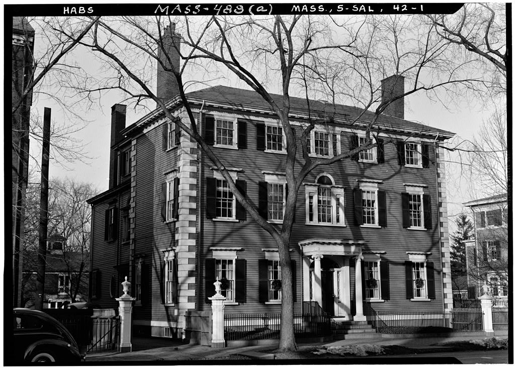 Phillips House & Fence, 34 Chestnut Street, Salem, Essex County, MA, photograph filed with the federal survey