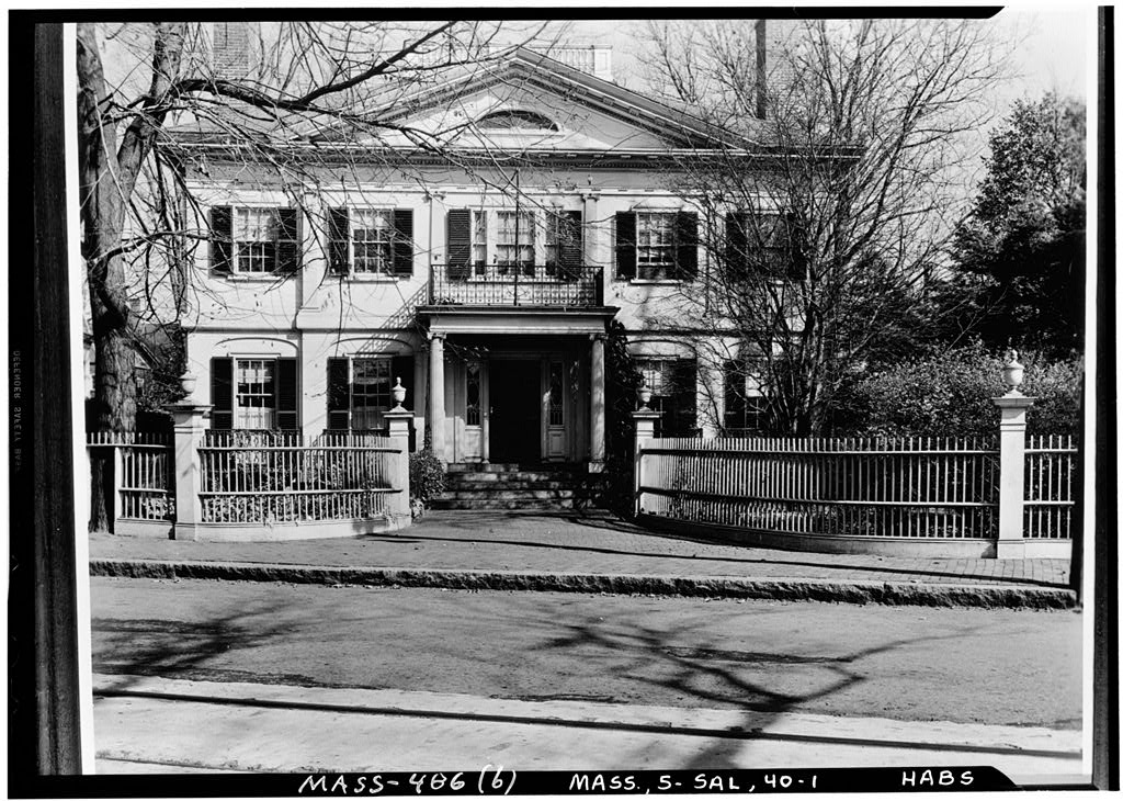 Doctor Phippen House & Fence, Chestnut Street, Salem, Essex County, MA, photograph filed with the federal survey