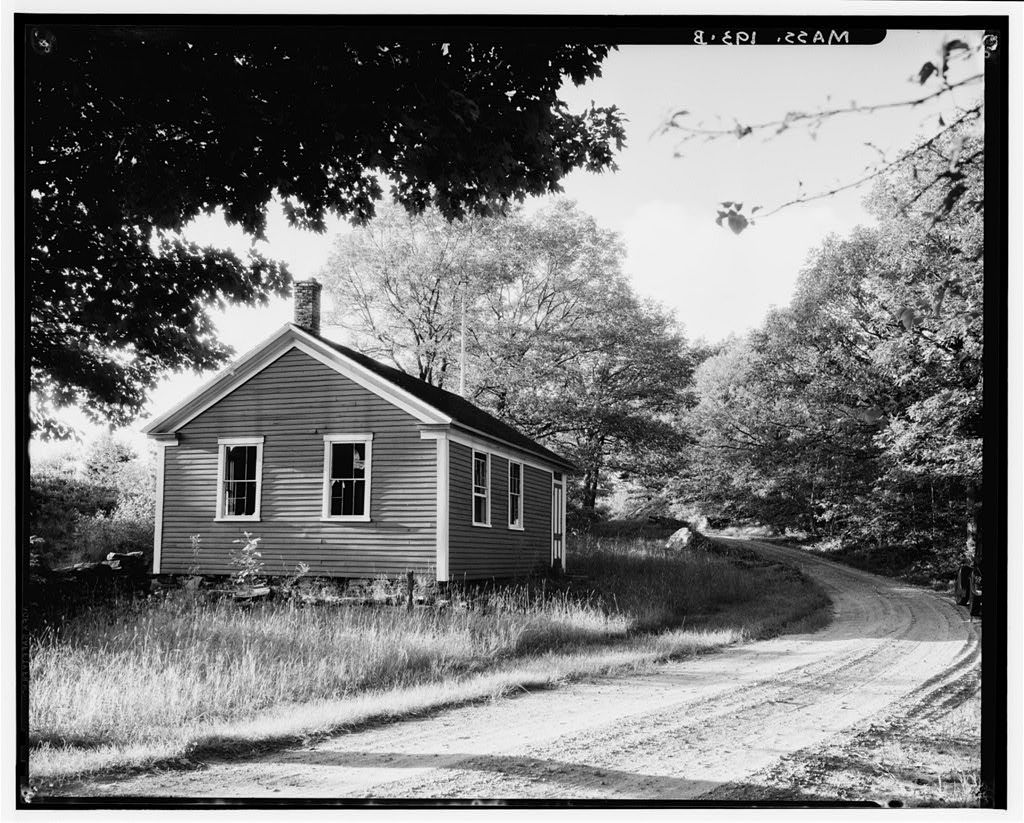 Old Red Schoolhouse, Cooleyville Road, Prescott Center, Franklin County, MA, photograph filed with the federal survey