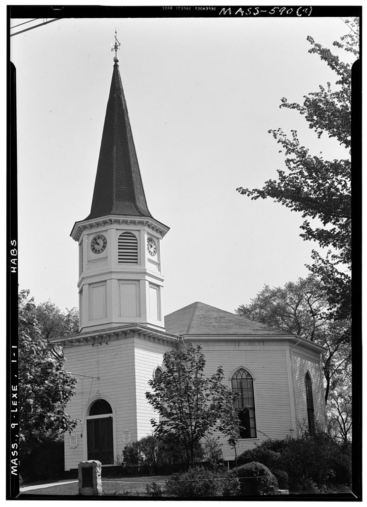 Follen Church (Unitarian), East Lexington, Middlesex County, MA, photograph filed with the federal survey