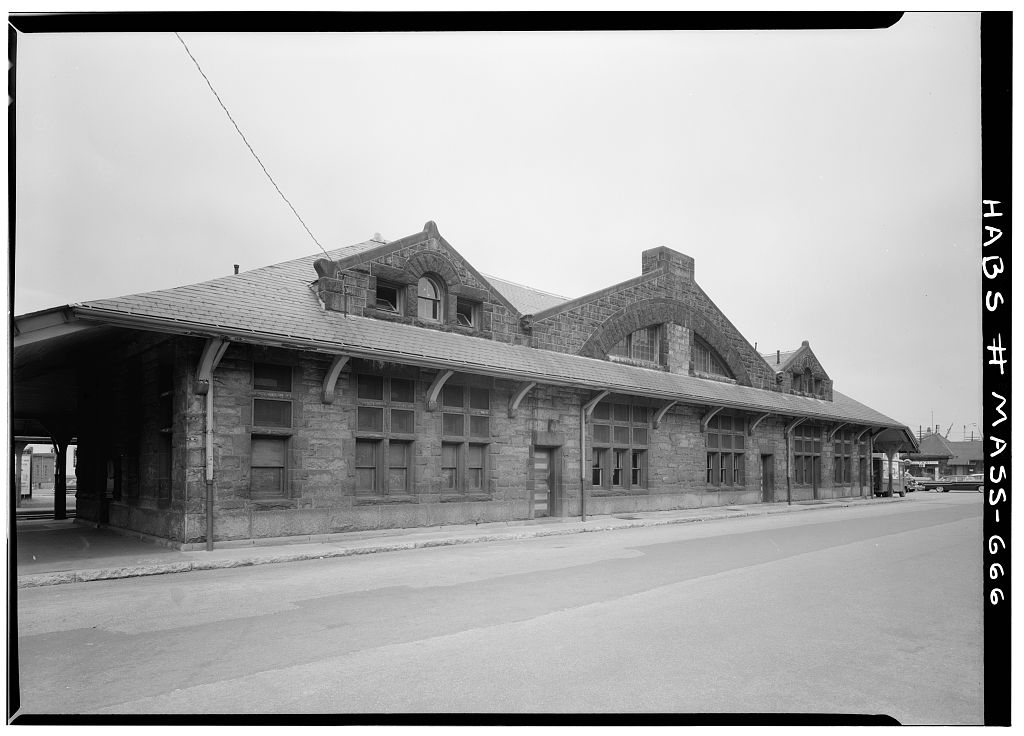Boston & Albany Railroad Station, photograph filed with the federal survey