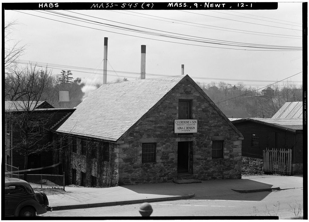 Crehore Paper Mill, photograph filed with the federal survey
