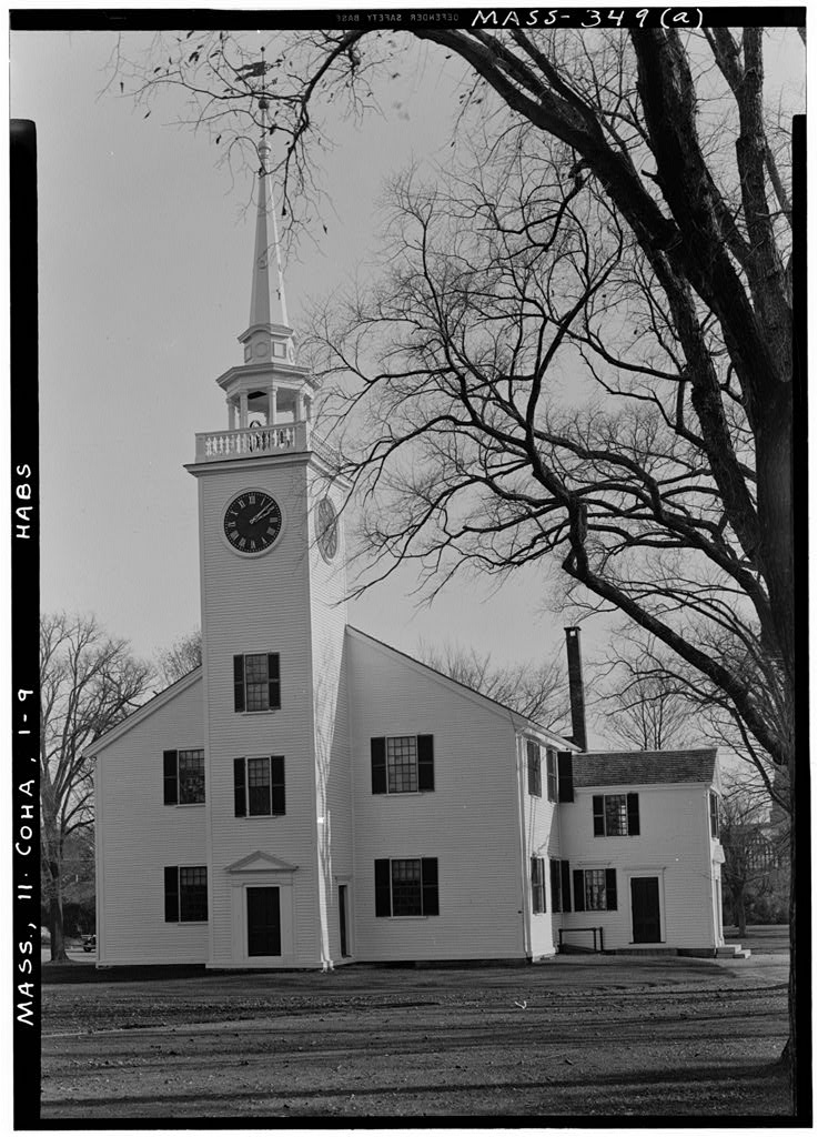 First Parish Meetinghouse, Cohasset Common, Cohasset, Norfolk County, MA, photograph filed with the federal survey