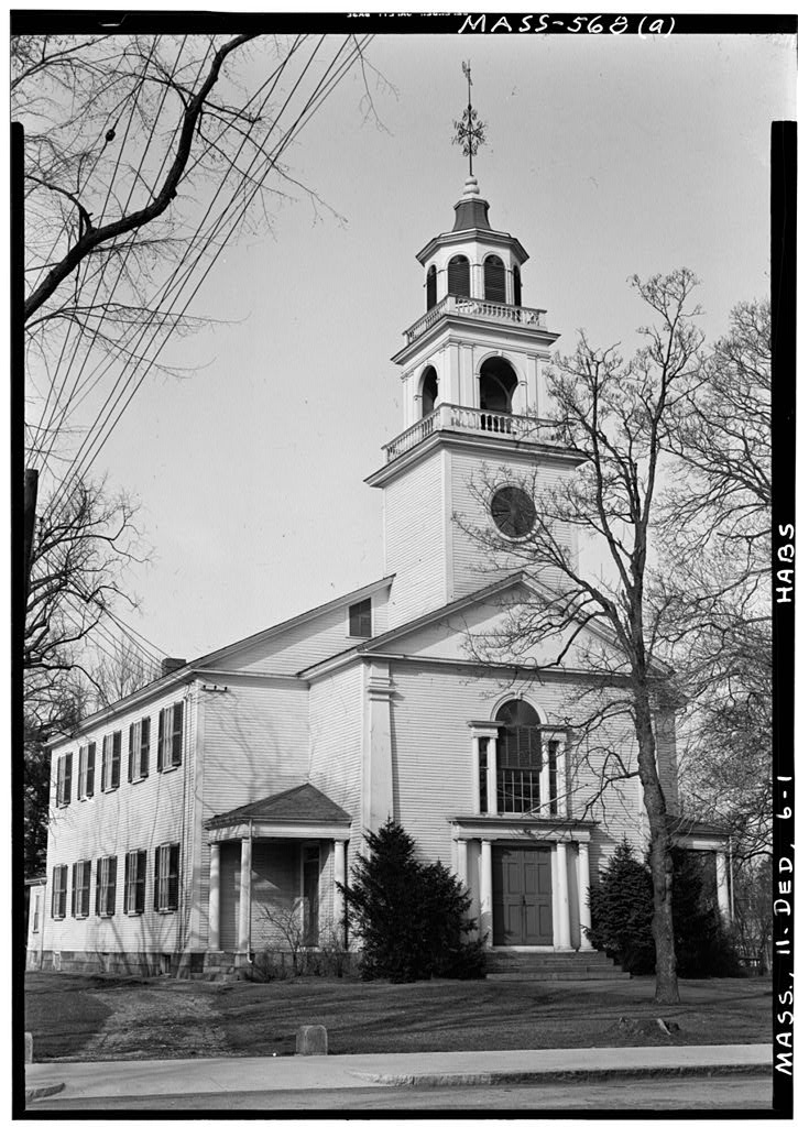 Allin Congregational Church, photograph filed with the federal survey