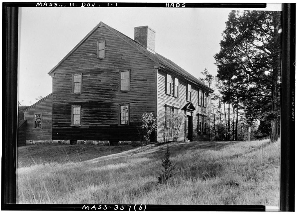 Caryl Parsonage, Dedham Street, Dover, Norfolk County, MA, photograph filed with the federal survey