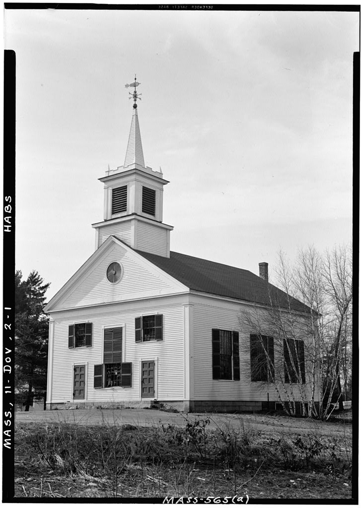 First Parish Meetinghouse, photograph filed with the federal survey
