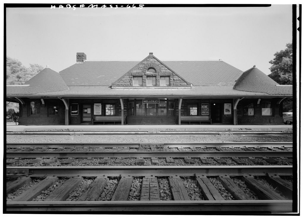 Boston & Albany Railroad Station, photograph filed with the federal survey