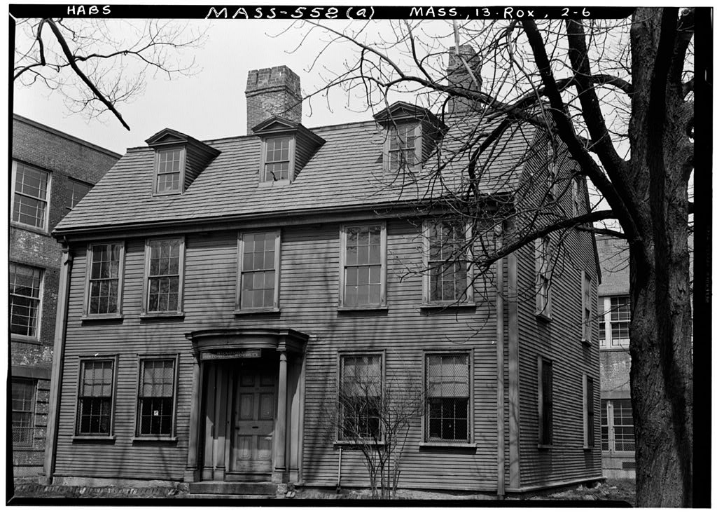 Dillaway-Thomas House, Eliot Square, Roxbury, Suffolk County, MA, photograph filed with the federal survey