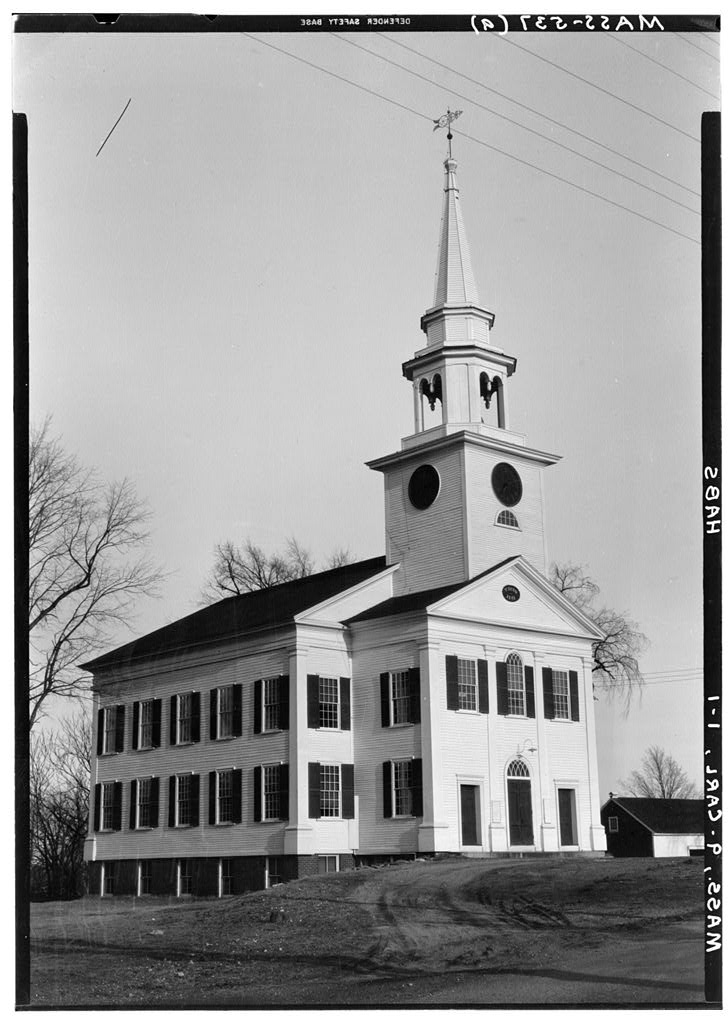 Unitarian Church, Carlisle, Middlesex County, MA, photograph filed with the federal survey