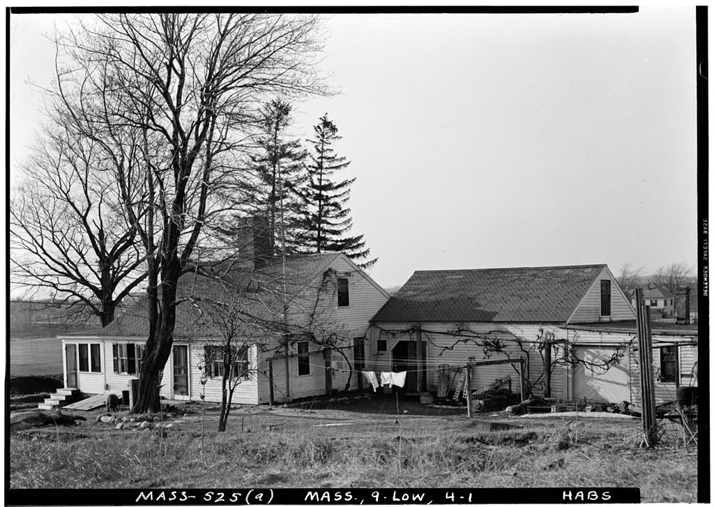 Jarathmael Bowers House & Barns, Lowell, Middlesex County, MA, photograph filed with the federal survey