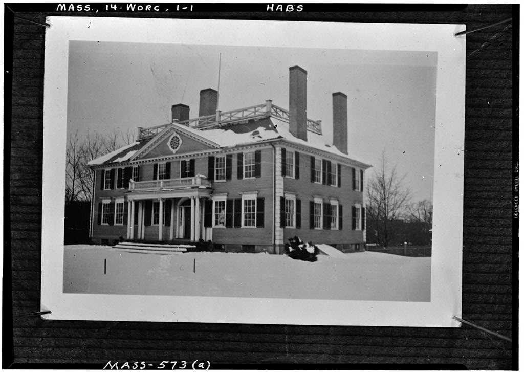 Stephen Salisbury Mansion (first), photograph filed with the federal survey