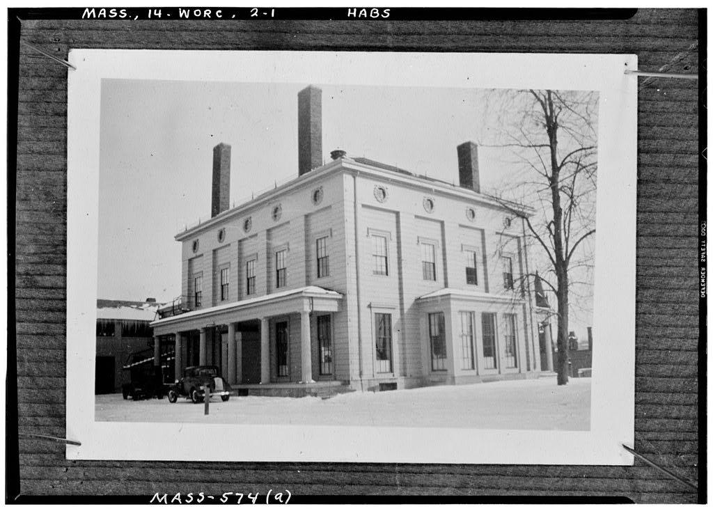 Stephen Salisbury Mansion (second), Worcester, Worcester County, MA, photograph filed with the federal survey