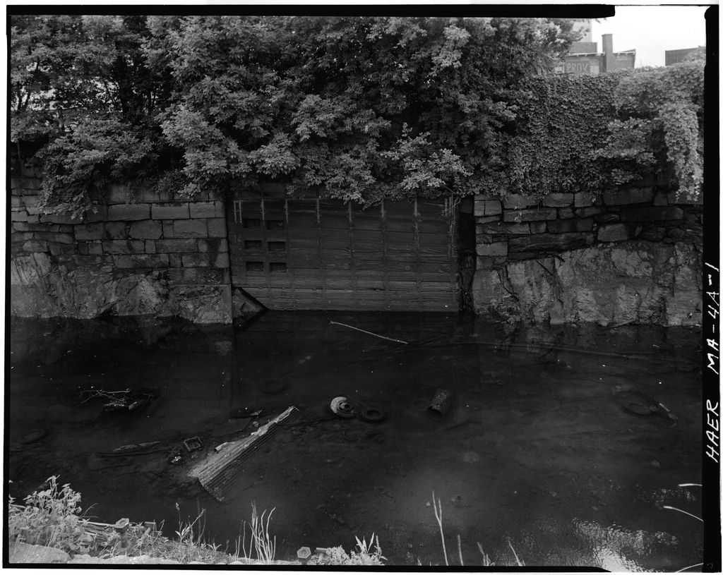 Hamilton Canal, Guard Gates, Lowell, Middlesex County, MA, photograph filed with the federal survey
